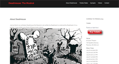 Desktop Screenshot of deadmousemusical.com
