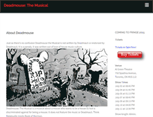 Tablet Screenshot of deadmousemusical.com